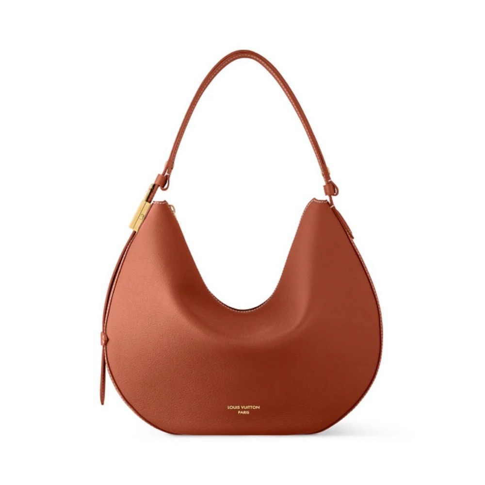 Louis Vuitton calfskin Low Key cookie MM in cognac leather - Picture 5 of 7